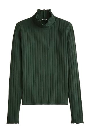 Pointelle Knit Turtleneck