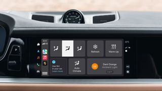 CarPlay running in a Porsche