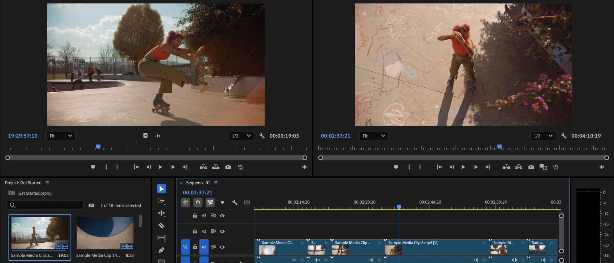 Adobe Premiere Pro during our review