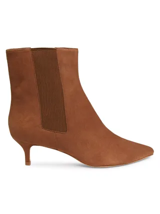 22élevé Suede Kitten-Heel Booties (Were $375) 