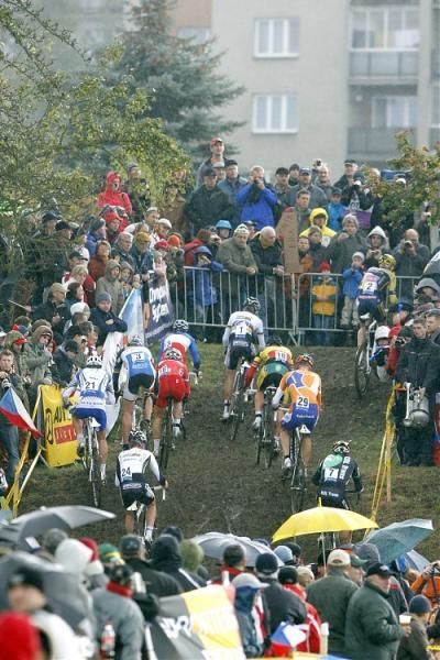 Plenty of spectators braved the inclement weather to watch the World Cup's second round in the Czech Republic.