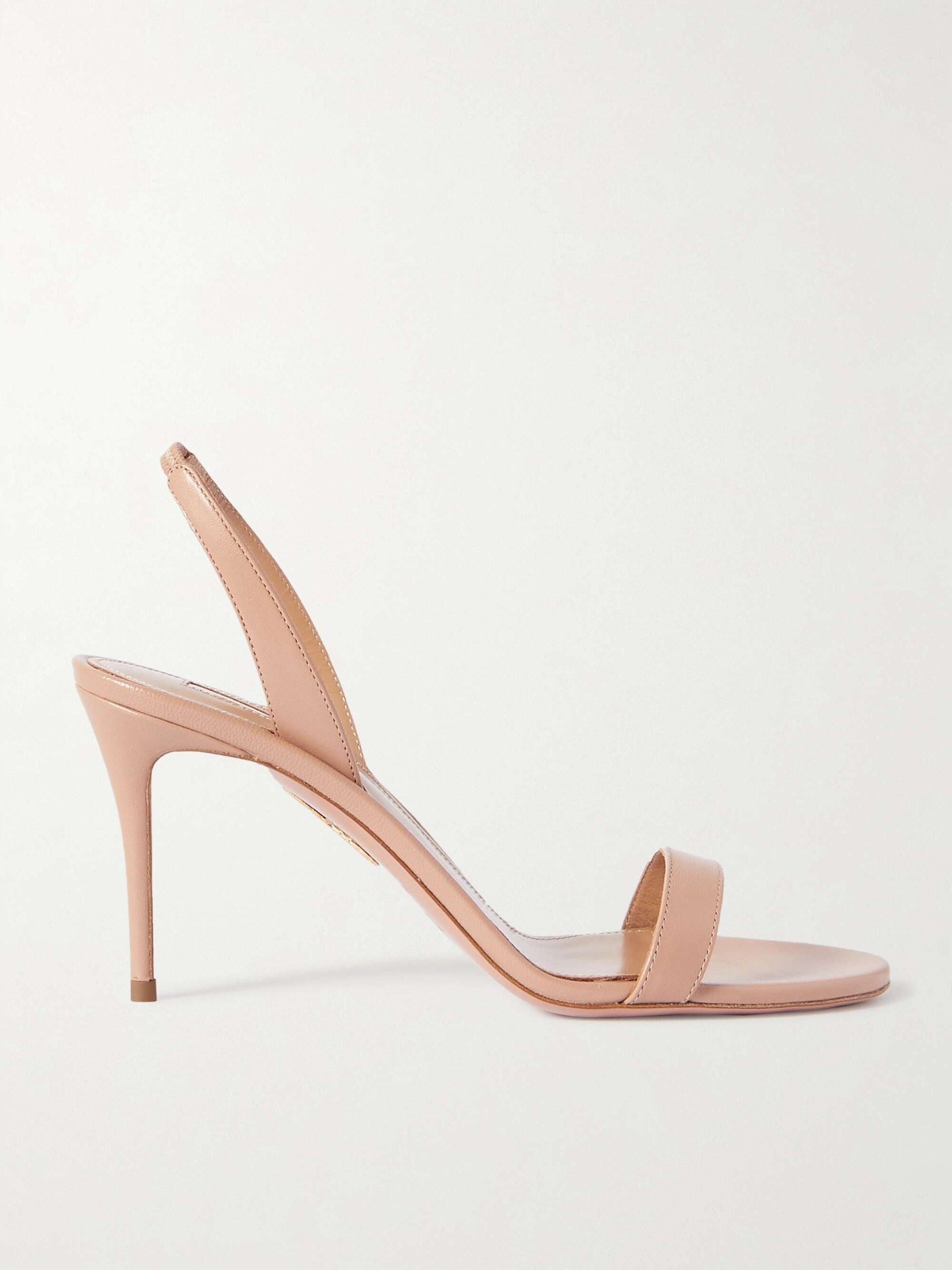 So Nude 85 Leather Slingback Sandals