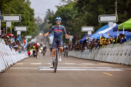 Enrique Bravo shows emotion with stage 7 win at 2026 Tour de Rwanda