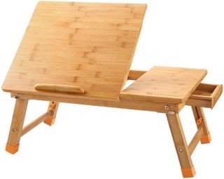 Nnewvante Bamboo Laptop Table