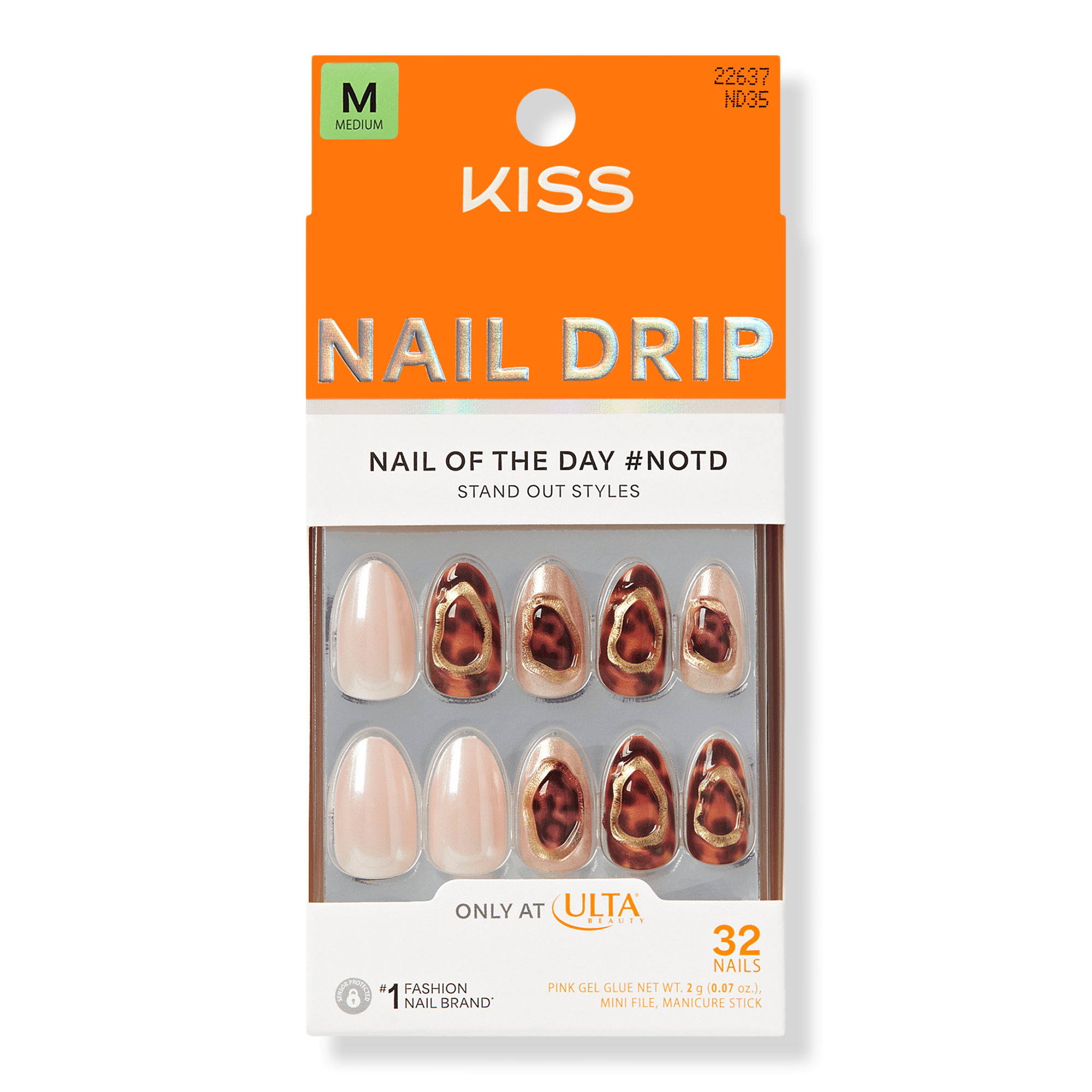 Drip Press on Nails - Lively Whisper