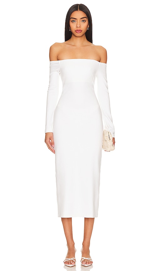 Off-Shoulder Ankle Dress