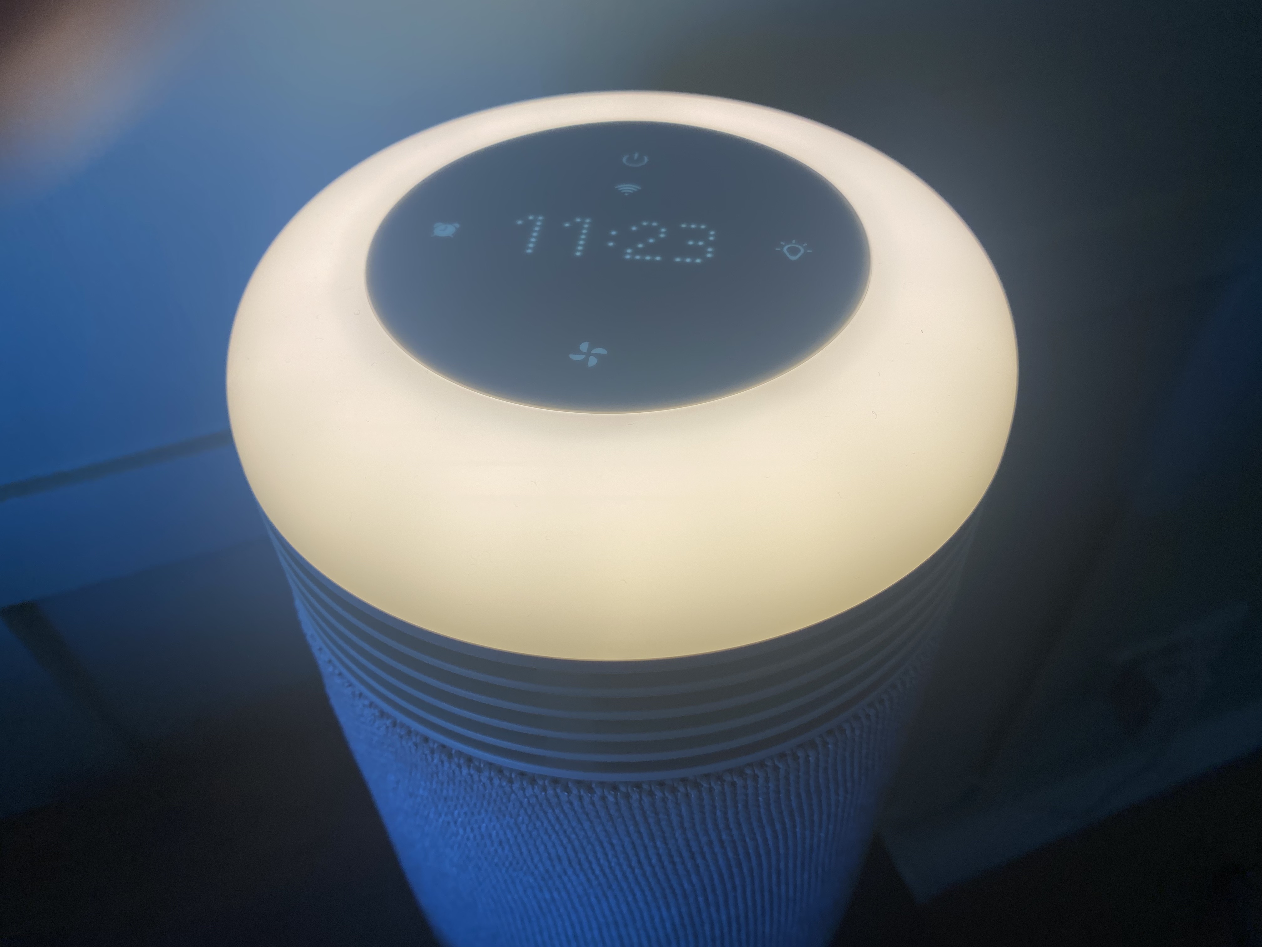 Blueair Mini Restful Sunrise Alarm Air Purifier buttons