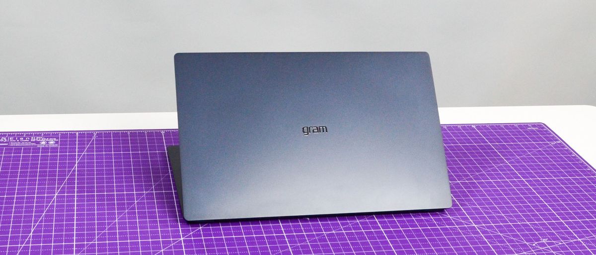 An LG Gram Superslim on a desk