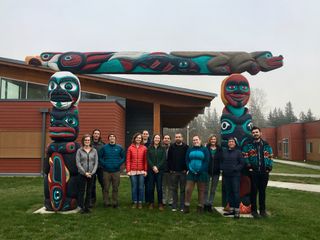 A group of participants from an Indigenous-focused remote sensing training held in collaboration with the Samish Indian Nation.