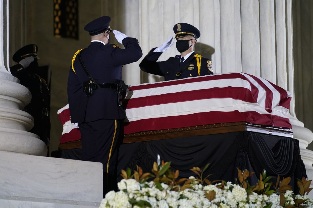 Ruth Bader Ginsburg&amp;#039;s casket