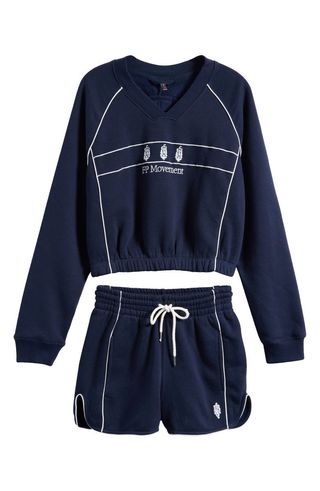 Seeing Double Sweatshirt & Shorts Set