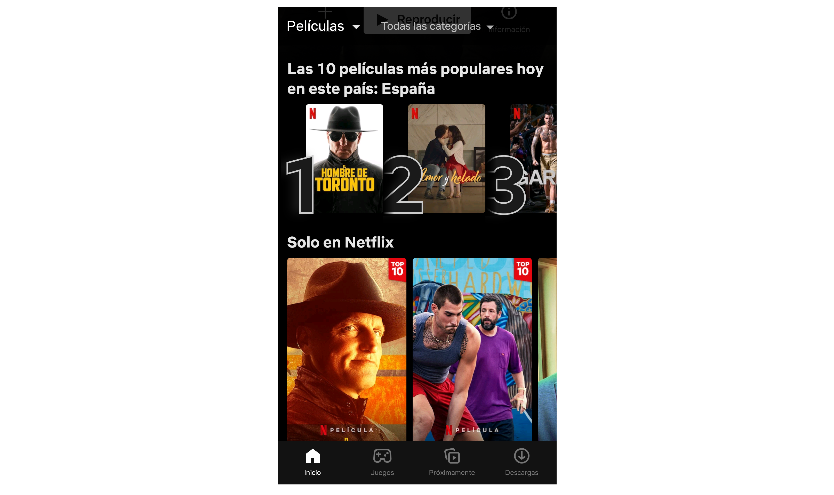 El Hombre de Toronto Top 1 en Netflix