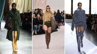 Over-the-knee boots collage