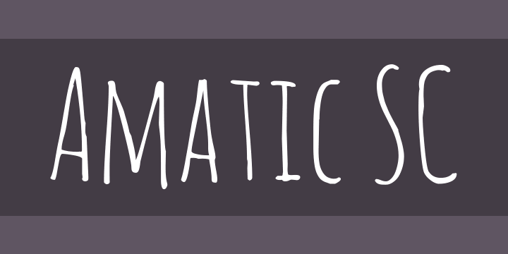 Best free handwriting fonts: Amatic