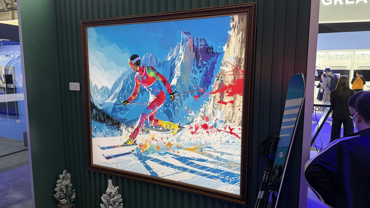 I've never been into the art TV craze, but TCL's ultra-low power 85-inch digital canvas could change my mind