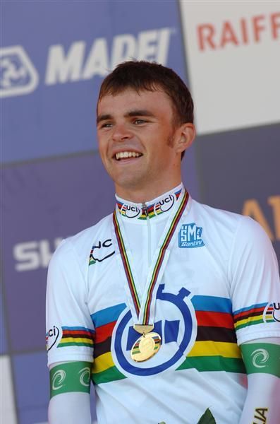 Jack Bobridge (Australia) was a happy man on the podium.
