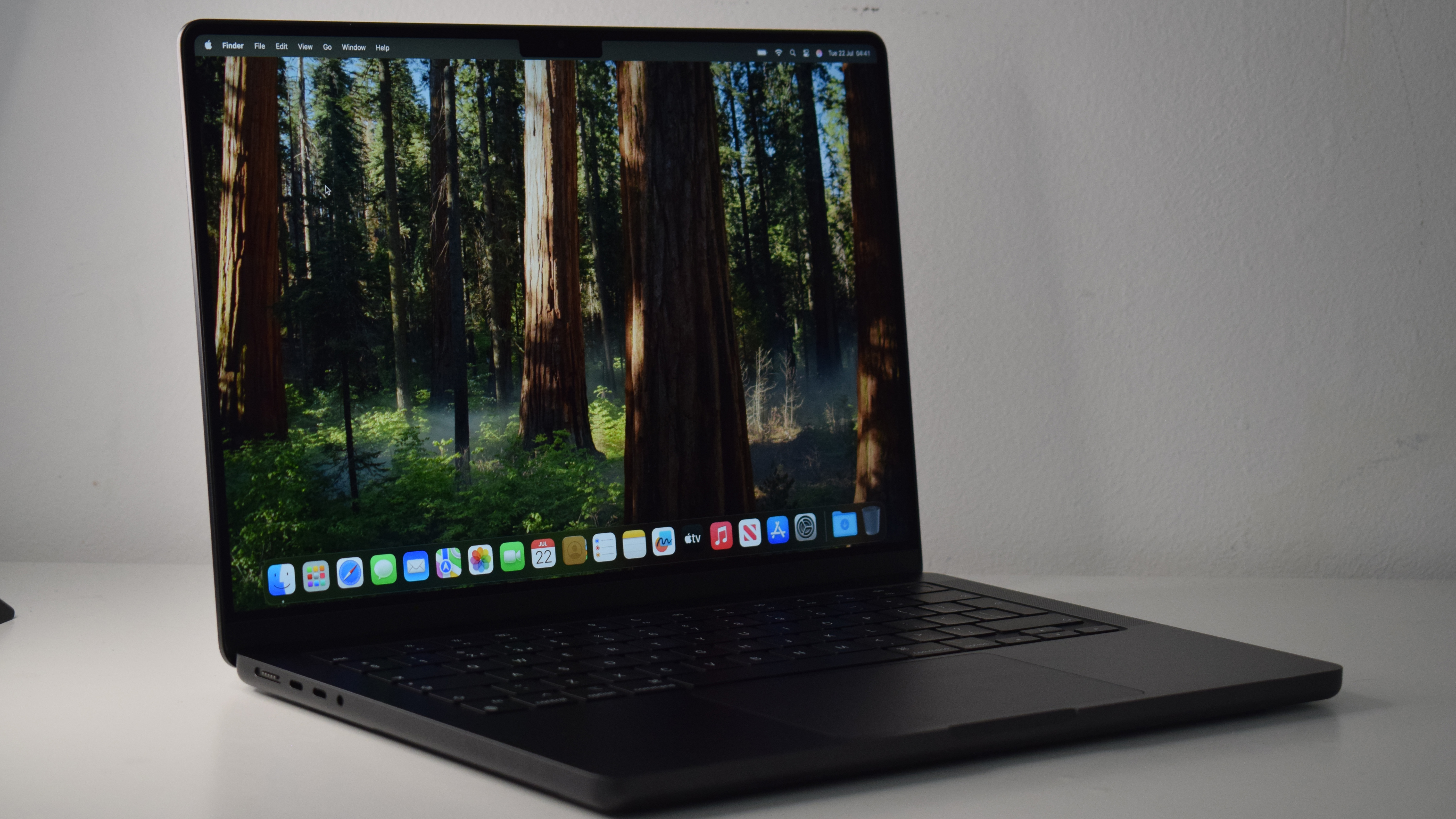 The Apple MacBook Pro 14in M4 on a desk