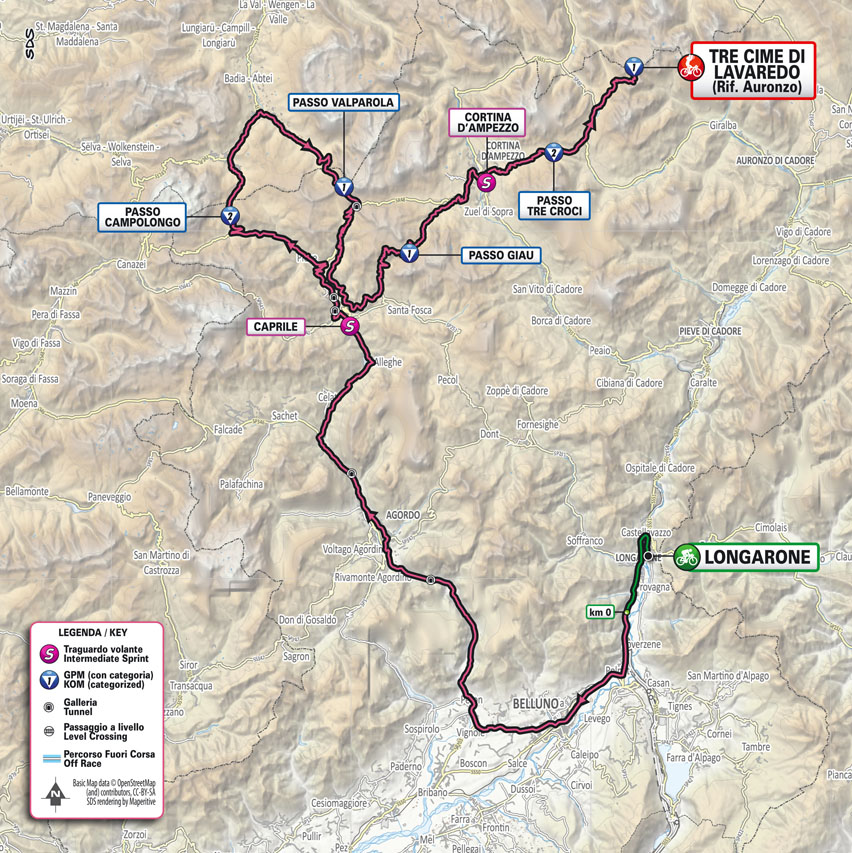Mappe e caratteristiche per il Giro d'Italia 2023