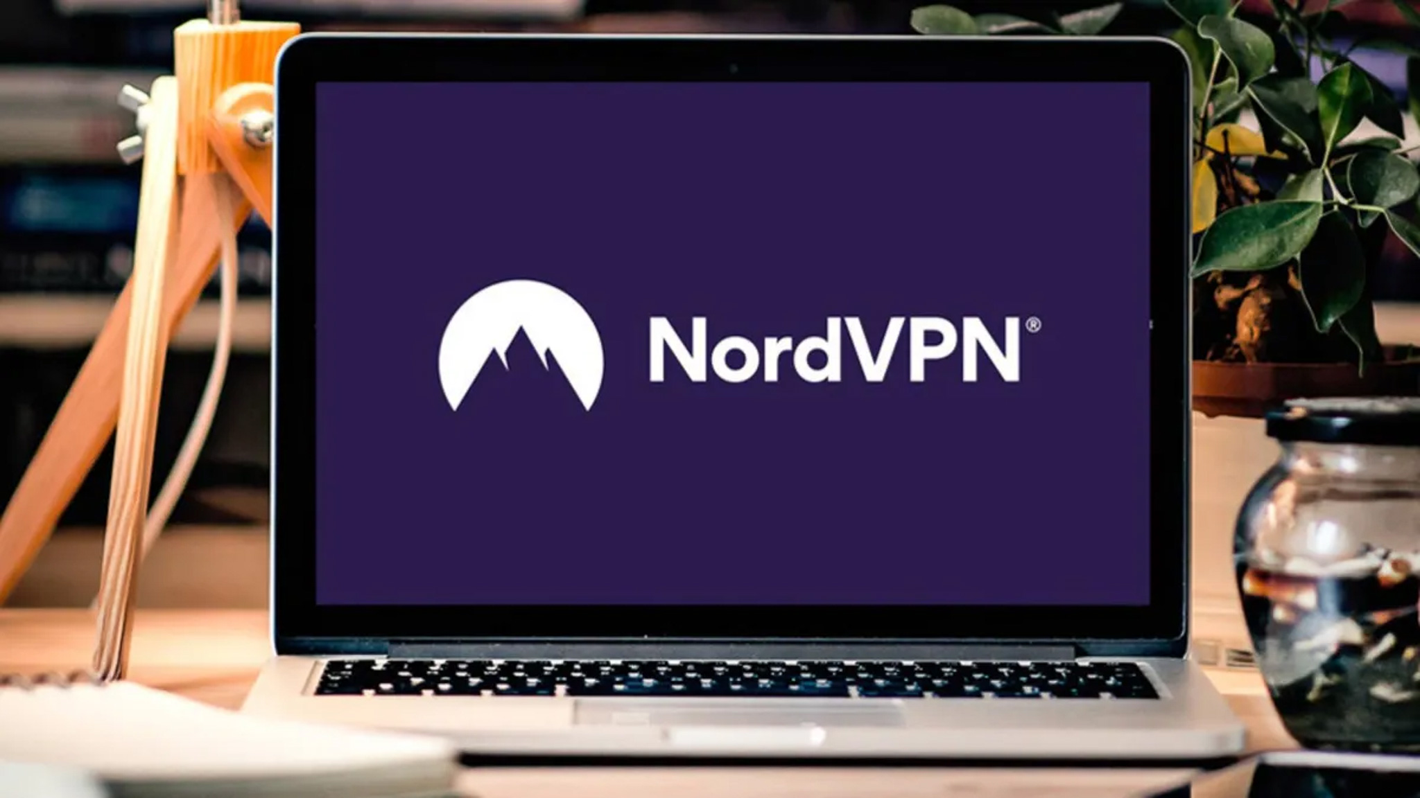 NordVPN LOGO on a computer screen