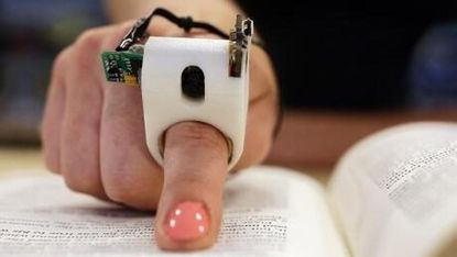 High-tech finger ring can read to the visually impaired in real time