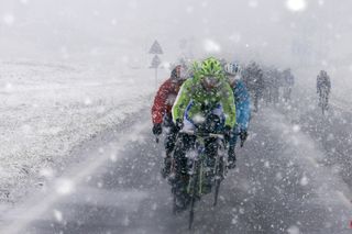 Remember this? Just twelve months ago Milan-San Remo was almost cancelled due to the weather.