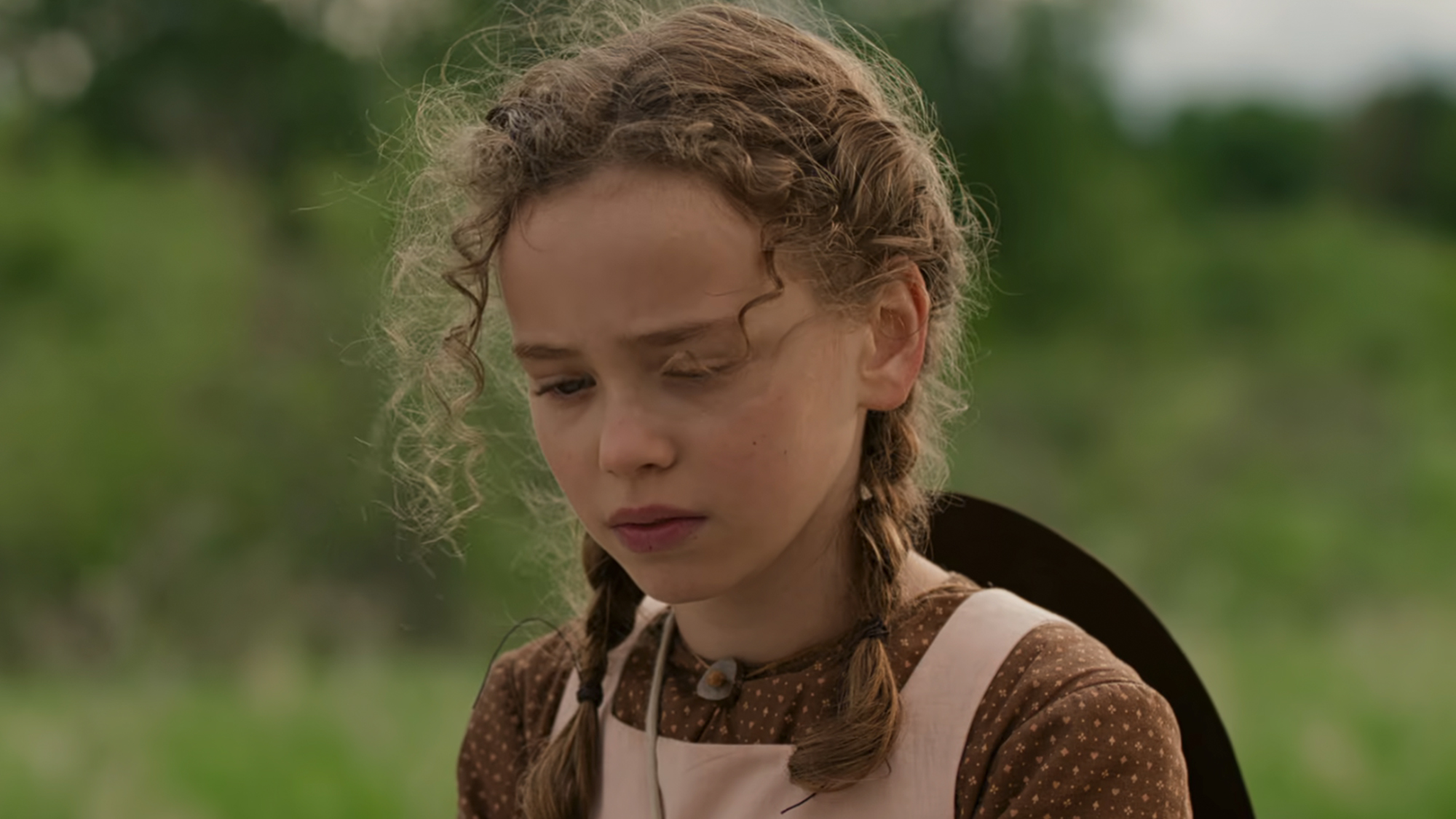 A close up of Laura Engels in Little House on the Prairie