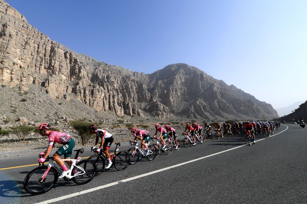 The EF Education-EasyPost team lead the line