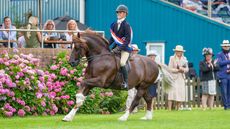 Kaitlyn Fairhurst and Thorneyside Royal Command score the RIHS M&M young riders supreme championship.