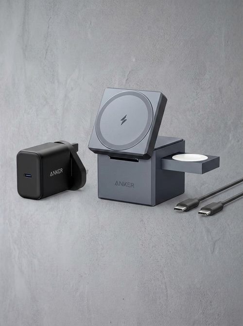 Anker 3-In-1 Cube Magsafe Wireless Charge Station