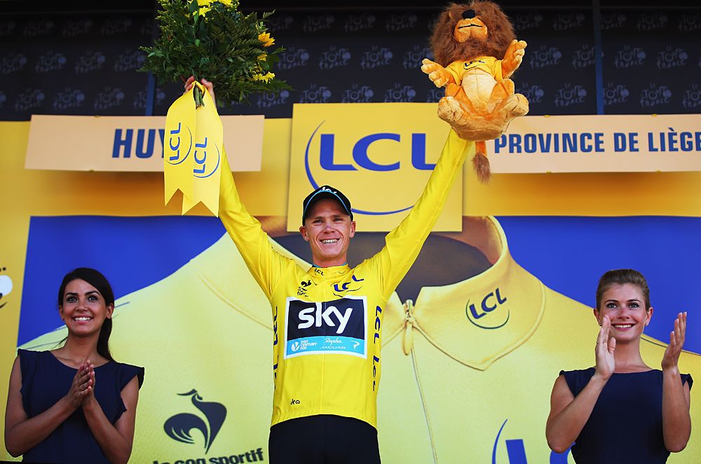 Chris Froome (Team Sky) in yellow