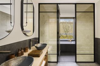 Six Senses Kyoto Premier Suite Garden Twin Bathroom