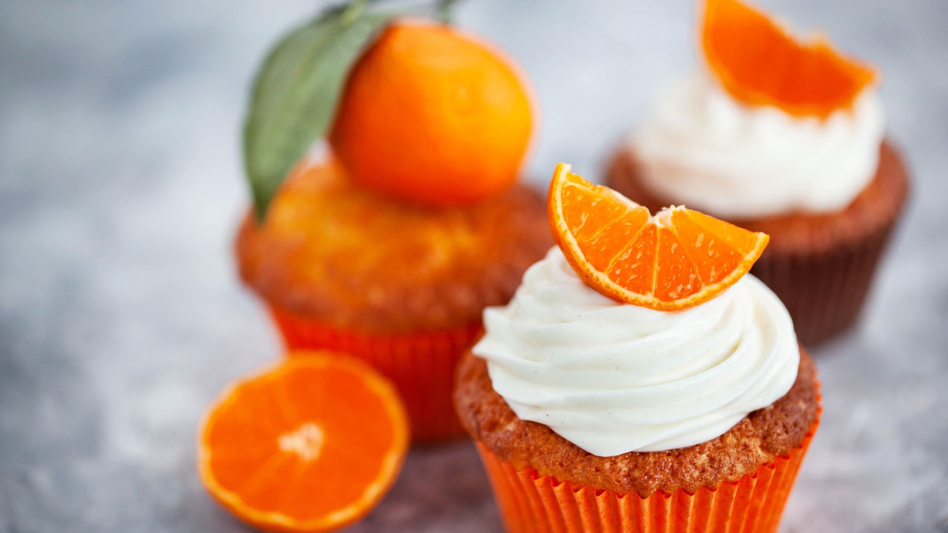 Orange flavoured cupcakes