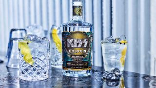 A bottle of Kiss's Cold Gin