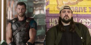 Kevin Smith and thor's chris hemsworth