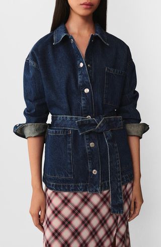 Belted Denim Jacket