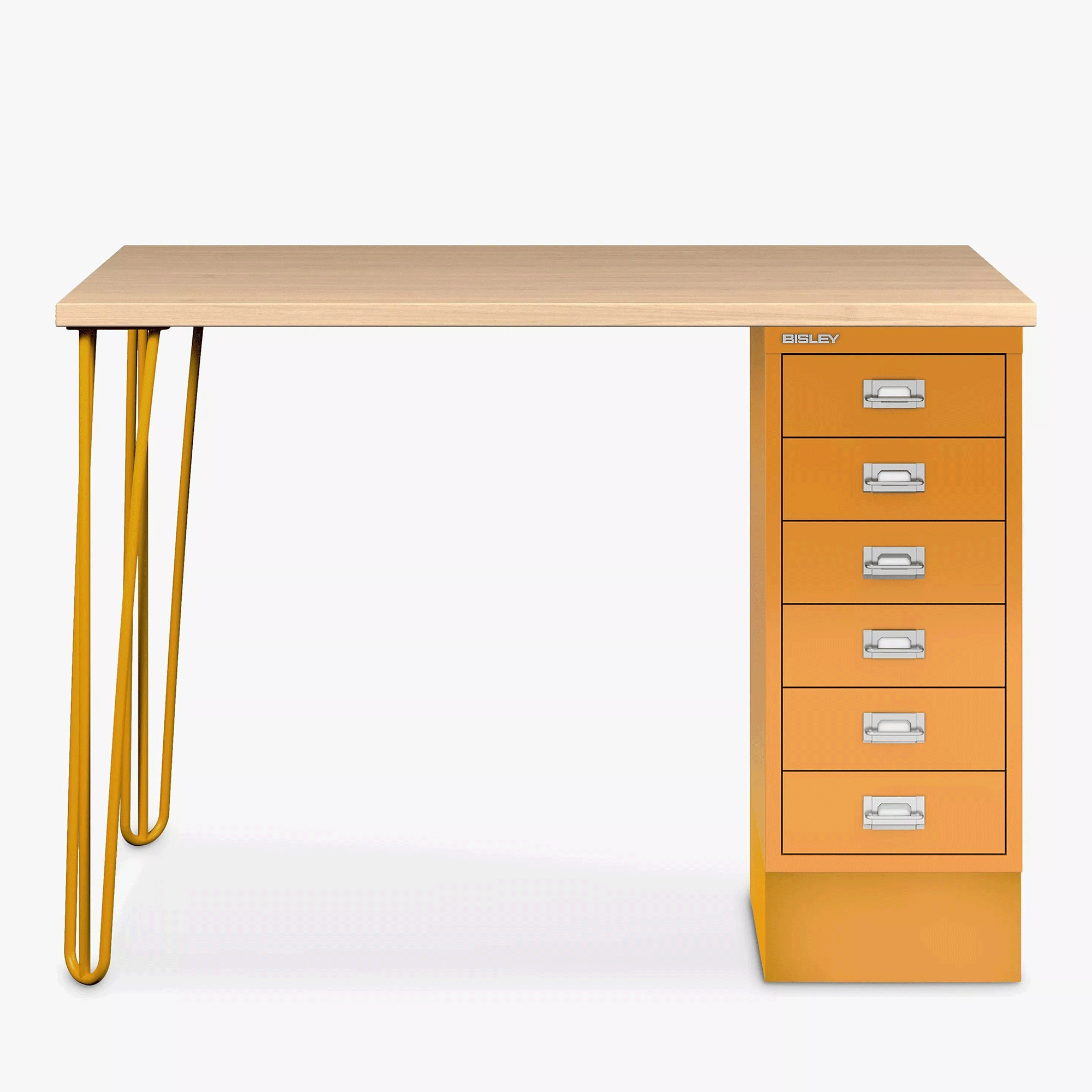 Yellow storage desk