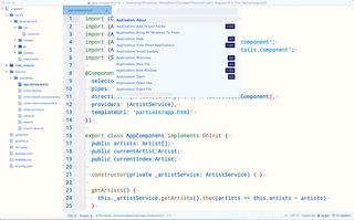 Command palette: The Command palette is a great way to access most of Atom’s functionality without having to use the keyboard