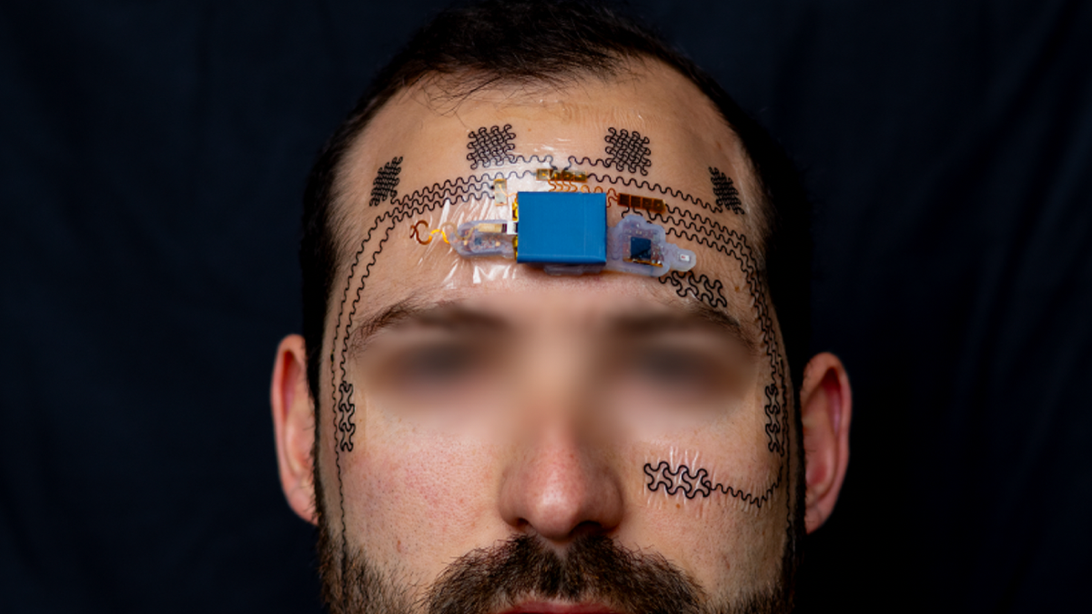 Electronic face 'tattoos' could measure your mental strain at work