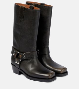 Roxy Leather Knee-High Boots