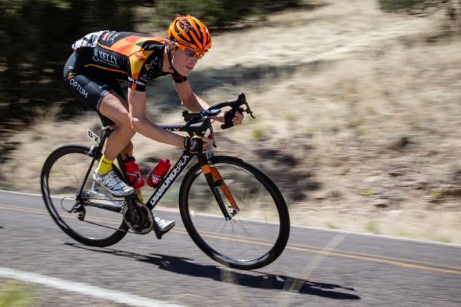 Will Routley (Optum) on the way down to the turn around