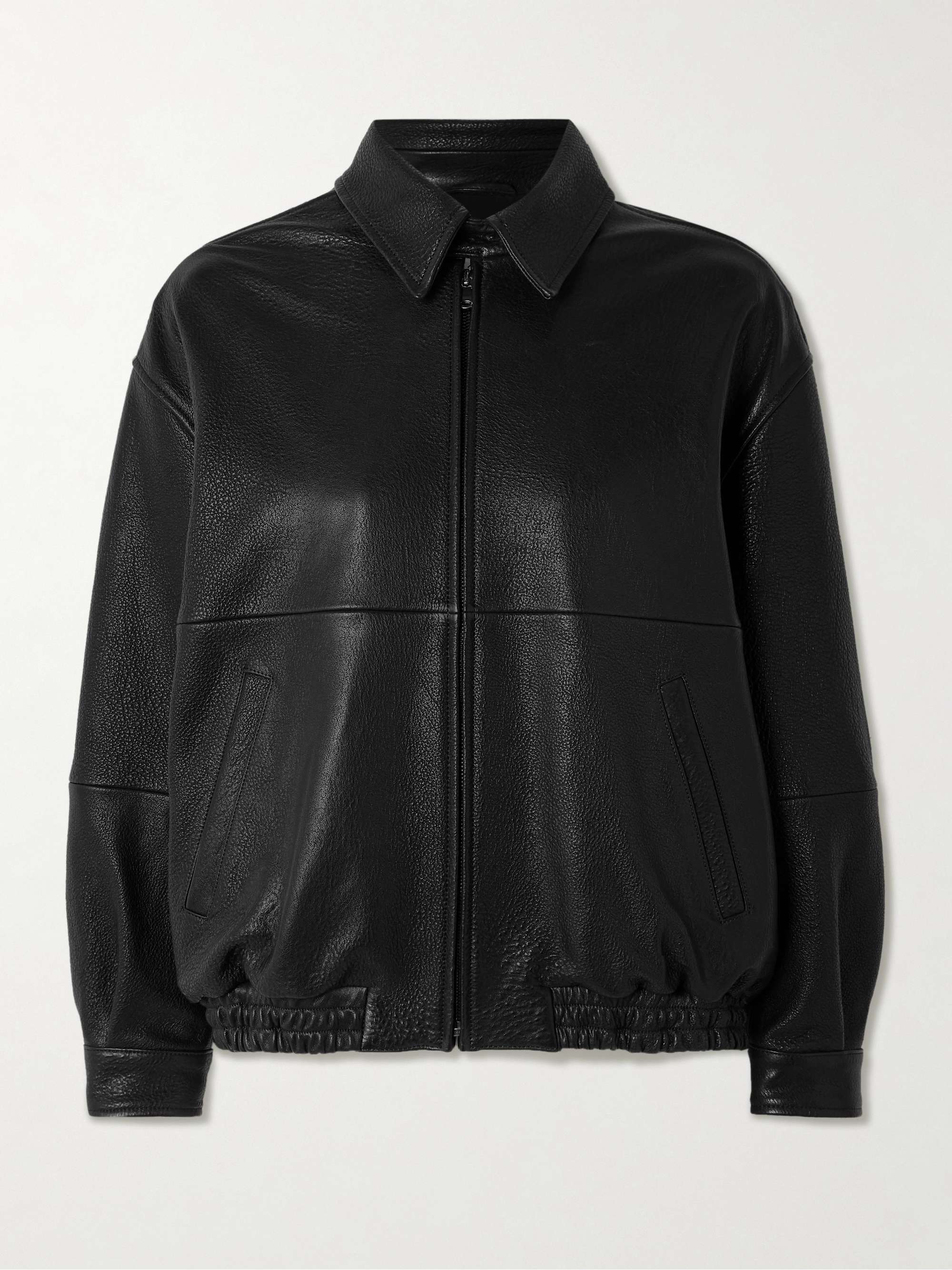 Doran Paneled Textured-Leather Jacket