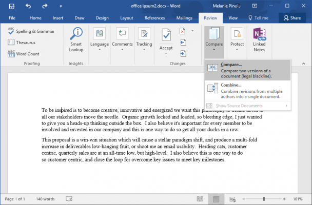 How to Compare and Combine Two Documents in Word | Laptop Mag