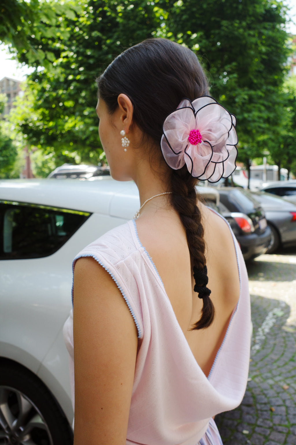 Lily Hair Clip - Pale Pink