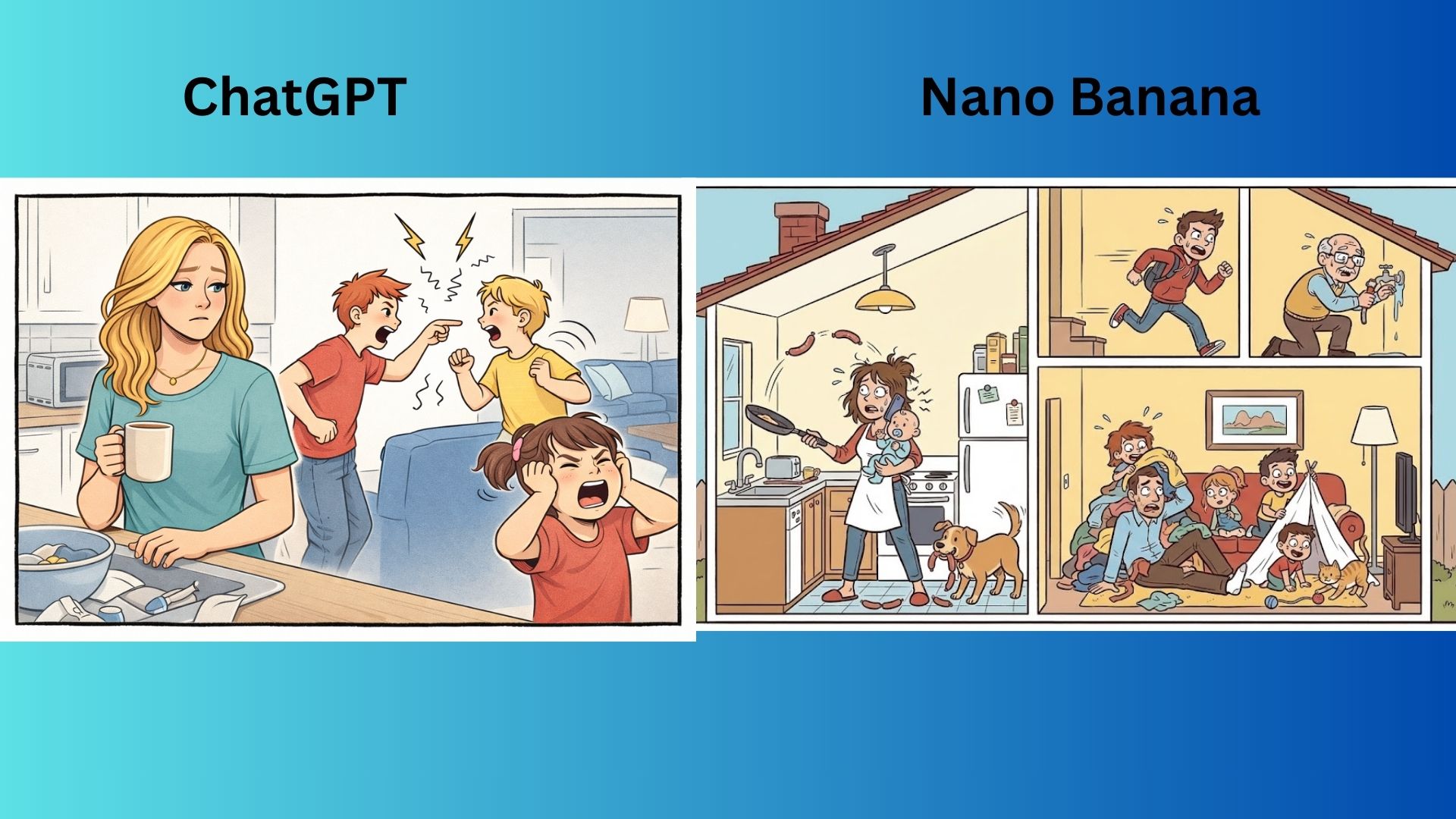 chatgpt vs. nano banana