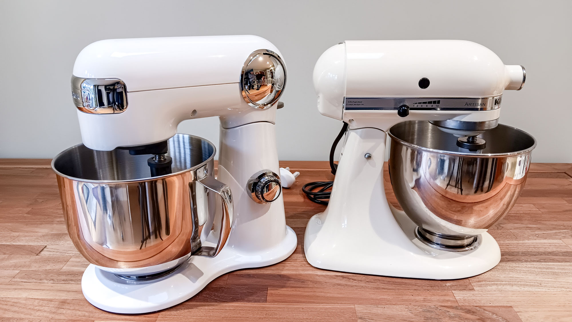 Cuisinart Precision Master and KitchenAid Artisan stand mixer