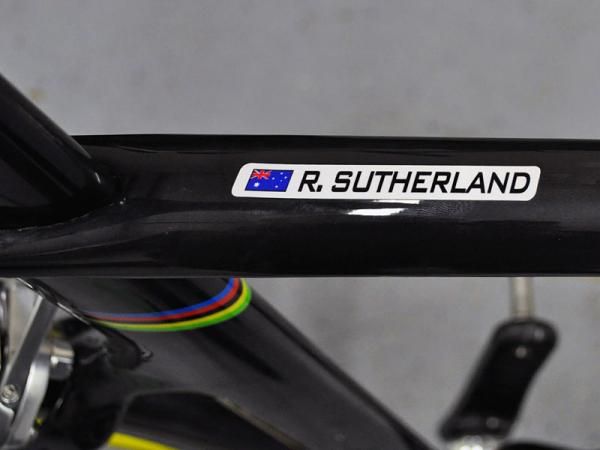 There's no question as to the owner of this bike.
