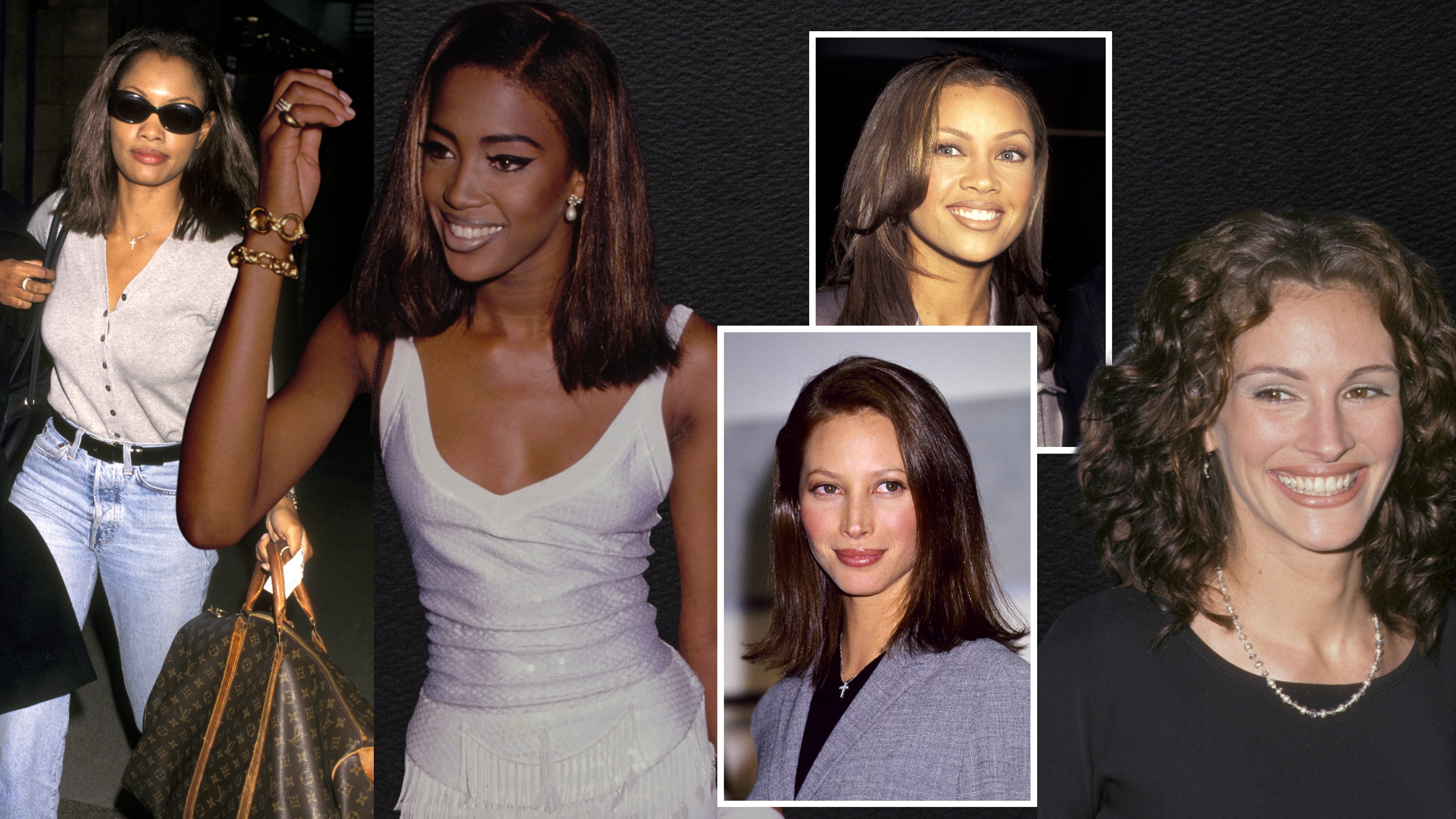Garcelle Beauvais, Naomi Campbell, Christy Turlington. Vanessa Williams, and Julia Roberts