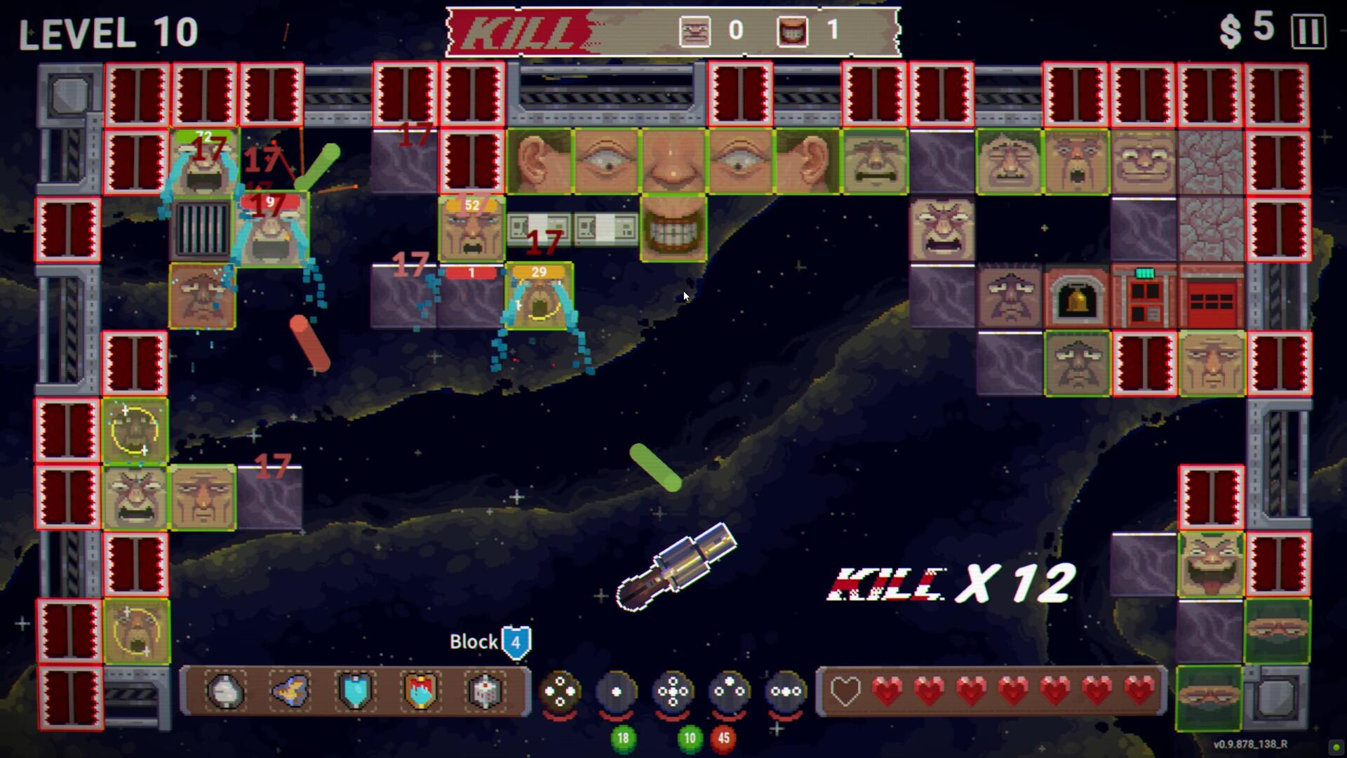 Bullets bounce in Kill the Brickman