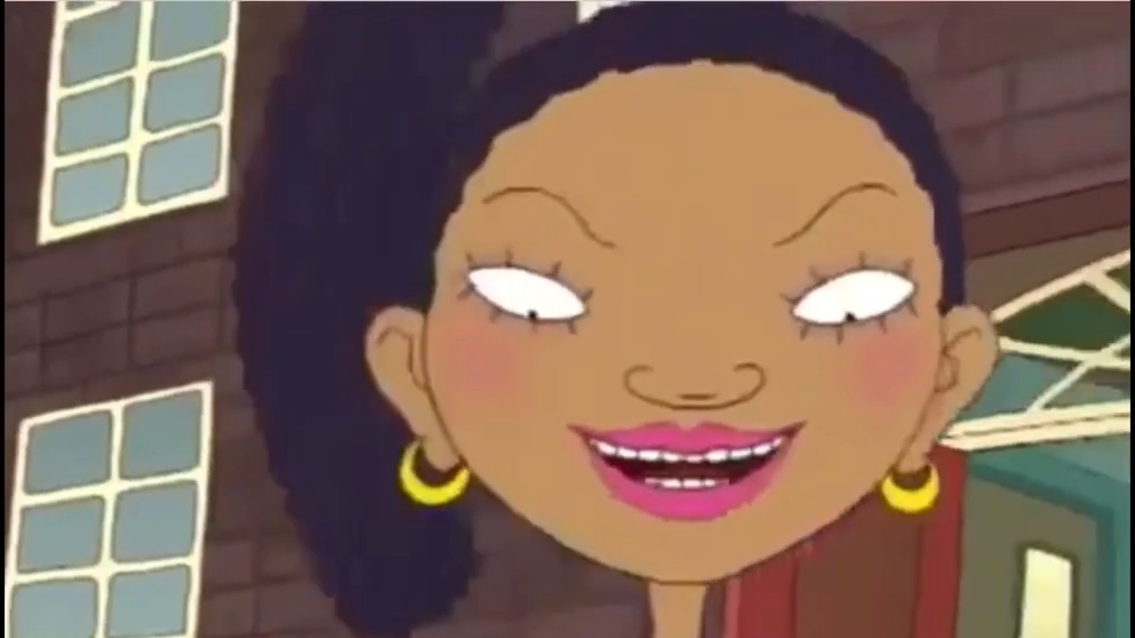 Miranda Killgallen (Cree Summer) laughing at Ginger on As Told By Ginger