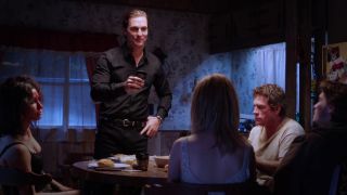 Matthew McConaughey giving toast in Killer joe